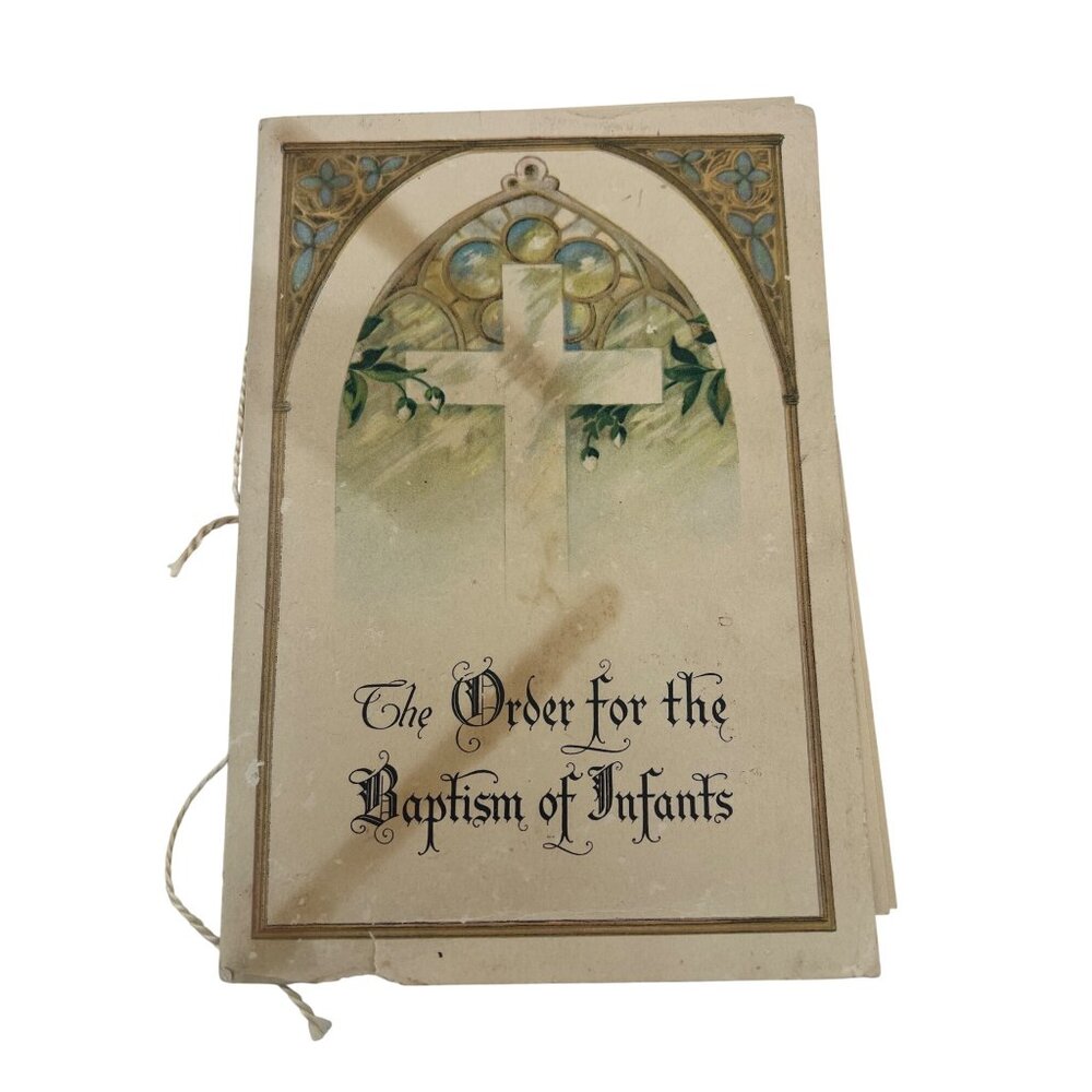 Vintage 1942 Lutheran Baptism Program Booklet St Matthew Jeannette PA Signed